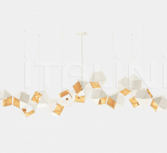 Итальянские Свет - Люстра WELLES STEEL LONG CHANDELIER 16 Итальянские Свет - Люстра WELLES STEEL LONG CHANDELIER 16 фабрика Gabriel Scott