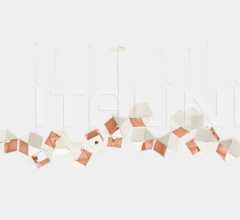 Итальянские Свет - Люстра WELLES STEEL LONG CHANDELIER 16 Итальянские Свет - Люстра WELLES STEEL LONG CHANDELIER 16 фабрика Gabriel Scott