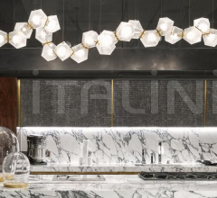 Итальянские Свет - Люстра WELLES GLASS LONG CHANDELIER 16 Итальянские Свет - Люстра WELLES GLASS LONG CHANDELIER 16 фабрика Gabriel Scott