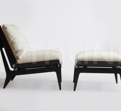 Кресло BOUDOIR CHAIR & OTTOMAN фабрика Gabriel Scott