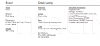 Настольный светильник Excel Desk Lamp Roll & Hill