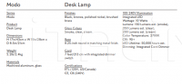 Настольный светильник Modo Desk Lamp Roll & Hill