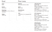 Напольный светильник Excel Floor Lamp Roll & Hill