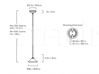 Подвесной светильник Apollo Pendant - Cord Roll & Hill