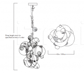 Люстра Knotty Bubbles Chandelier - 3 Lg, 2 Sm Bubbles, 5 Barnacles Roll & Hill