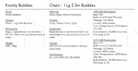 Потолочный светильник  Knotty Bubbles Chain - 1 Lg, 2 Sm Bubbles Roll & Hill