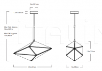 Подвесной светильник Maxhedron 24 inches - Horizontal Roll & Hill