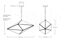 Подвесной светильник Maxhedron 30 inches - Horizontal Roll & Hill