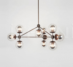 Люстра Modo Chandelier - 3 Sided, 10 Globes Люстра Modo Chandelier - 3 Sided, 10 Globes фабрика Roll & Hill