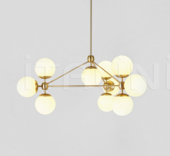 Люстра Modo Chandelier - 3 Sided, 10 Globes Люстра Modo Chandelier - 3 Sided, 10 Globes фабрика Roll & Hill