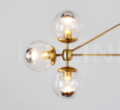 Люстра Modo Chandelier - 3 Sided, 10 Globes Люстра Modo Chandelier - 3 Sided, 10 Globes фабрика Roll & Hill