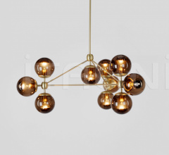 Люстра Modo Chandelier - 3 Sided, 10 Globes Люстра Modo Chandelier - 3 Sided, 10 Globes фабрика Roll & Hill
