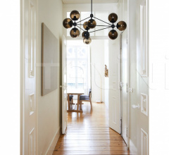 Люстра Modo Chandelier - 3 Sided, 10 Globes Люстра Modo Chandelier - 3 Sided, 10 Globes фабрика Roll & Hill