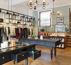 Люстра Modo Chandelier - 3 Sided, 10 Globes Люстра Modo Chandelier - 3 Sided, 10 Globes фабрика Roll & Hill