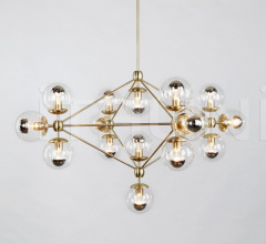Люстра Modo Chandelier - 4 Sided, 15 Globes Люстра Modo Chandelier - 4 Sided, 15 Globes фабрика Roll & Hill