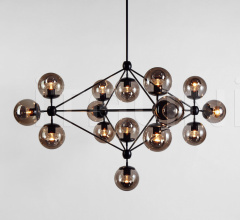 Люстра Modo Chandelier - 4 Sided, 15 Globes Люстра Modo Chandelier - 4 Sided, 15 Globes фабрика Roll & Hill