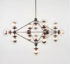 Люстра Modo Chandelier - 4 Sided, 15 Globes Люстра Modo Chandelier - 4 Sided, 15 Globes фабрика Roll & Hill