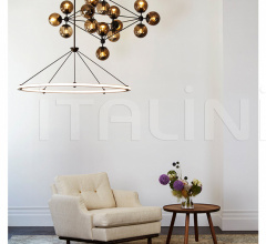 Люстра Modo Chandelier - 4 Sided, 15 Globes Люстра Modo Chandelier - 4 Sided, 15 Globes фабрика Roll & Hill