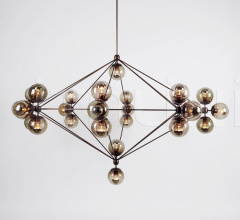 Люстра Modo Chandelier - 8 Sided, 27 Globes Люстра Modo Chandelier - 8 Sided, 27 Globes фабрика Roll & Hill