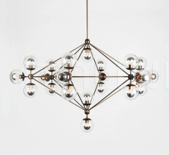 Люстра Modo Chandelier - 6 Sided, 21 Globes Люстра Modo Chandelier - 6 Sided, 21 Globes фабрика Roll & Hill