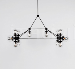 Люстра Modo Chandelier - Rectangle, 14 Globes Люстра Modo Chandelier - Rectangle, 14 Globes фабрика Roll & Hill
