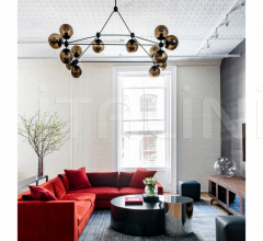 Люстра Modo Chandelier - Rectangle, 14 Globes Люстра Modo Chandelier - Rectangle, 14 Globes фабрика Roll & Hill