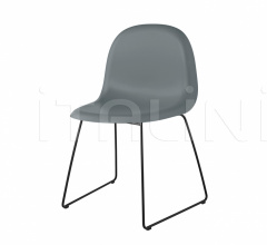 Стул 3D Dining Chair - Un-upholstered - Sledge base, Stackable Стул 3D Dining Chair - Un-upholstered - Sledge base, Stackable фабрика Gubi