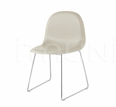 Стул 3D Dining Chair - Un-upholstered - Sledge base, Stackable Стул 3D Dining Chair - Un-upholstered - Sledge base, Stackable фабрика Gubi