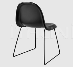Стул 3D Dining Chair - Front Upholstered - Sledge base Стул 3D Dining Chair - Front Upholstered - Sledge base фабрика Gubi
