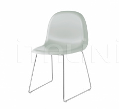 Стул 3D Dining Chair - Front Upholstered - Sledge base Стул 3D Dining Chair - Front Upholstered - Sledge base фабрика Gubi
