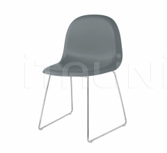 Стул 3D Dining Chair - Front Upholstered - Sledge base Стул 3D Dining Chair - Front Upholstered - Sledge base фабрика Gubi