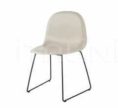 Стул 3D Dining Chair - Front Upholstered - Sledge base Стул 3D Dining Chair - Front Upholstered - Sledge base фабрика Gubi