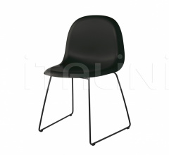 Стул 3D Dining Chair - Front Upholstered - Sledge base Стул 3D Dining Chair - Front Upholstered - Sledge base фабрика Gubi