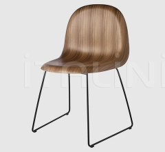 Стул 3D Dining Chair - Sledge base Стул 3D Dining Chair - Sledge base фабрика Gubi