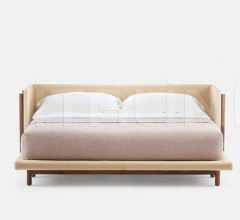 Кровать FRAME BED WITH ARMS фабрика De La Espada