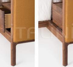 Кровать DUBOIS BED, LOW HEADBOARD, WITH BEDSIDE TABLES фабрика De La Espada