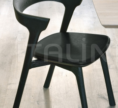 Стул Oak Bok black dining chair - black leather Стул Oak Bok black dining chair - black leather фабрика Ethnicraft