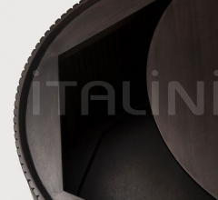 Кофейный столик Mahogany Roller Max dark brown round coffee table Кофейный столик Mahogany Roller Max dark brown round coffee table фабрика Ethnicraft