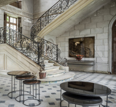 Итальянские Столики - Кофейный столик Charcoal Nesting coffee table set фабрика Ethnicraft