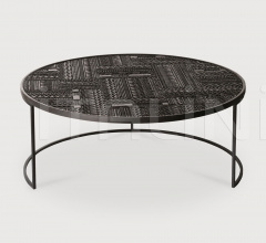 Итальянские Столики - Кофейный столик Teak Tabwa round nesting coffee table set фабрика Ethnicraft