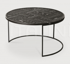 Итальянские Столики - Кофейный столик Teak Tabwa round nesting coffee table set фабрика Ethnicraft