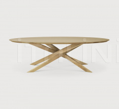 Итальянские Столики - Кофейный столик Oak Mikado oval coffee table фабрика Ethnicraft