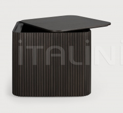 Итальянские Столики - Столик Mahogany Roller Max dark brown square side table фабрика Ethnicraft