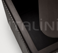 Итальянские Столики - Столик Mahogany Roller Max dark brown square side table фабрика Ethnicraft