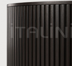 Итальянские Столики - Столик Mahogany Roller Max dark brown round side table фабрика Ethnicraft