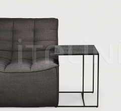 Итальянские Столики - Столик Triptic side table - lava black фабрика Ethnicraft