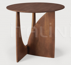 Итальянские Столики - Столик Teak Geometric brown side table фабрика Ethnicraft