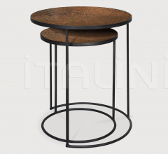 Итальянские Столики - Столик Bronze Copper Nesting side table set фабрика Ethnicraft