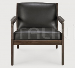 Кресло Rosewood Jack lounge chair - black leather Кресло Rosewood Jack lounge chair - black leather фабрика Ethnicraft