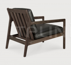 Кресло Rosewood Jack lounge chair - black leather Кресло Rosewood Jack lounge chair - black leather фабрика Ethnicraft